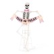 Glitzhome 86.25"H Lighted Halloween 2D Pink Skeleton Outdoor Décor with 220 warm White LED Lights
