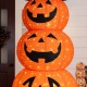 Glitzhome 94.5"H Lighted Halloween 3D Foldable Fabric Jack-O-Lantern Outdoor Décor 420 Warm White LED Lights