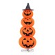 Glitzhome 94.5"H Lighted Halloween 3D Foldable Fabric Jack-O-Lantern Outdoor Décor 420 Warm White LED Lights
