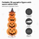 Glitzhome 94.5"H Lighted Halloween 3D Foldable Fabric Jack-O-Lantern Outdoor Décor 420 Warm White LED Lights