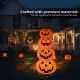 Glitzhome 94.5"H Lighted Halloween 3D Foldable Fabric Jack-O-Lantern Outdoor Décor 420 Warm White LED Lights