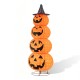 Glitzhome 94.5"H Lighted Halloween 3D Foldable Fabric Jack-O-Lantern Outdoor Décor 420 Warm White LED Lights