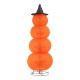 Glitzhome 94.5"H Lighted Halloween 3D Foldable Fabric Jack-O-Lantern Outdoor Décor 420 Warm White LED Lights