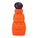 Glitzhome 48"H Lighted Halloween 3D Extendable Fabric Jack-O-Lantern Outdoor Décor 120 Warm White LED Lights