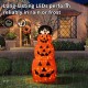 Glitzhome 48"H Lighted Halloween 3D Extendable Fabric Jack-O-Lantern Outdoor Décor 120 Warm White LED Lights