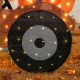 Glitzhome 44"L Fall 2D Lighted Scarecrow on Tractor Outdoor Décor with 100 warm White LED Lights