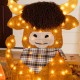 Glitzhome S/2 Fall 2.5D Lighted Pumpkin and Highland Cow Outdoor Décor with 130 warm White LED Lights