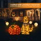 Glitzhome 47"H Fall 2.5D Lighted Labrador on Pumpkin Outdoor Décor with 90 warm White LED Lights