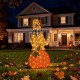 Glitzhome 47"H Fall 2.5D Lighted Labrador on Pumpkin Outdoor Décor with 90 warm White LED Lights