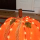Glitzhome 25"H Fall 3D Lighted Foldable Pumpkin Outdoor Décor with 80 Golden Hued LED Lights & Timer