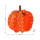 Glitzhome 25"H Fall 3D Lighted Foldable Pumpkin Outdoor Décor with 80 Golden Hued LED Lights & Timer