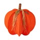 Glitzhome 25"H Fall 3D Lighted Foldable Pumpkin Outdoor Décor with 80 Golden Hued LED Lights & Timer