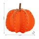 Glitzhome 32"H Fall 3D Lighted  Foldable Pumpkin Outdoor Décor with 100 Golden Hued LED Lights & Timer