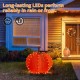 Glitzhome 32"H Fall 3D Lighted  Foldable Pumpkin Outdoor Décor with 100 Golden Hued LED Lights & Timer