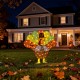 Glitzhome 35.5"L 2.5D Thanksgiving Lighted  Fabric Turkey  Outdoor Decor with 100 warm White LED Lights