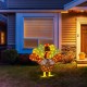 Glitzhome 35.5"L 2.5D Thanksgiving Lighted  Fabric Turkey  Outdoor Decor with 100 warm White LED Lights