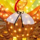 Glitzhome 35.5"L 2.5D Thanksgiving Lighted  Fabric Turkey  Outdoor Decor with 100 warm White LED Lights