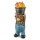 Glitzhome 10.5"H Fall Resin Highland Cow Table Decor