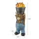 Glitzhome 10.5"H Fall Resin Highland Cow Table Decor