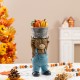 Glitzhome 10.5"H Fall Resin Highland Cow Table Decor