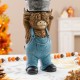 Glitzhome 10.5"H Fall Resin Highland Cow Table Decor