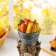 Glitzhome 10.5"H Fall Resin Highland Cow Table Decor