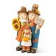 Glitzhome 10.5"H Fall Resin Scarecrow Family Table Decor