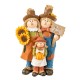 Glitzhome 10.5"H Fall Resin Scarecrow Family Table Decor
