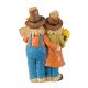 Glitzhome 10.5"H Fall Resin Scarecrow Family Table Decor