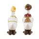 Glitzhome S/2 Fall Resin Geese Table Decor
