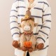 Glitzhome 17.75"H Fall Fabric Highland Cow Shelf Sitter