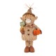 Glitzhome 25"H-35"H Fall Fabric Highland Cow Porch Decor With Telescoping Legs