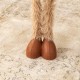 Glitzhome 25"H-35"H Fall Fabric Highland Cow Porch Decor With Telescoping Legs