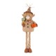 Glitzhome 25"H-35"H Fall Fabric Highland Cow Porch Decor With Telescoping Legs