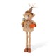 Glitzhome 25"H-35"H Fall Fabric Highland Cow Porch Decor With Telescoping Legs