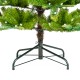 Glitzhome 6.5ft Pre-Lit Green Slim Fir Artificial Tree with 250 Warm White and Multi-Color C4 Strawberry Lights, 9 Function with Remote
