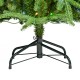 Glitzhome 6ft Pre-Lit Green Slim Fir Artificial Christmas Tree with 250 Warm White and Multi-Color Lights, 9 Function with Remote