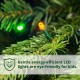 Glitzhome 6ft Pre-Lit Green Full Fir Artificial Christmas Tree with 300 Warm White and Multi-Color Twinkling Lights, 10 Function with Remote and Foot Pedal