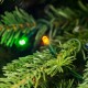 Glitzhome 6ft Pre-Lit Green Full Fir Artificial Christmas Tree with 300 Warm White and Multi-Color Twinkling Lights, 10 Function with Remote and Foot Pedal