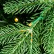Glitzhome 9ft Pre-Lit Green Pencil Spruce Artificial Christmas Tree with 580 Warm White and Multi-color Lights, 9 Function with Remote,Simple Setup