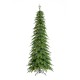 Glitzhome 9ft Pre-Lit Green Pencil Spruce Artificial Christmas Tree with 580 Warm White and Multi-color Lights, 9 Function with Remote,Simple Setup