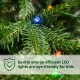 Glitzhome 11ft Pre-Lit Green Pencil Spruce Artificial Christmas Tree with 800 Warm White and Multi-color Lights, 9 Function with Remote,Simple Setup