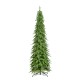Glitzhome 11ft Pre-Lit Green Pencil Spruce Artificial Christmas Tree with 800 Warm White and Multi-color Lights, 9 Function with Remote,Simple Setup