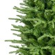 Glitzhome 6ft Pre-Lit Green Slim Fir Artificial Christmas Tree with 300 Warm White and Multi-Color Twinkling Lights, 10 Function with Foot Pedal and Remote