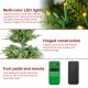 Glitzhome 7.5ft Pre-Lit Green Slim Fir Artificial Christmas Tree with 1400 Warm White and Multi-Color Chasing and Twinkling Lights, 9 Function with Foot Pedal and Remote
