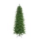 Glitzhome 9ft Pre-Lit Green Slim Fir Artificial Christmas Tree with 1850 Warm White and Multi-Color Chasing and Twinkling Lights, 9 Function with Foot Pedal and Remote