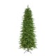 Glitzhome 9ft Pre-Lit Green Slim Fir Artificial Christmas Tree with 1850 Warm White and Multi-Color Chasing and Twinkling Lights, 9 Function with Foot Pedal and Remote