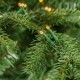 Glitzhome 9ft Pre-Lit Green Slim Fir Artificial Christmas Tree with 1850 Warm White and Multi-Color Chasing and Twinkling Lights, 9 Function with Foot Pedal and Remote