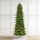 Glitzhome 11ft Pre-Lit Green Slim Fir Artificial Christmas Tree with 2700 Warm White and Multi-Color Chasing and Twinkling Lights, 9 Function with Foot Pedal and Remote