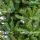 Glitzhome 11ft Pre-Lit Green Slim Fir Artificial Christmas Tree with 2700 Warm White and Multi-Color Chasing and Twinkling Lights, 9 Function with Foot Pedal and Remote